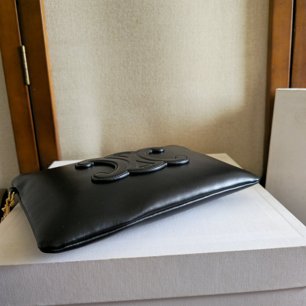 Celine Hot-Selling Black Clutch Bag in Cowhide 276332