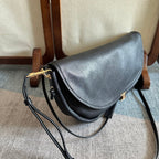 Celine Half Moon Black Bag In Lambskin 276271