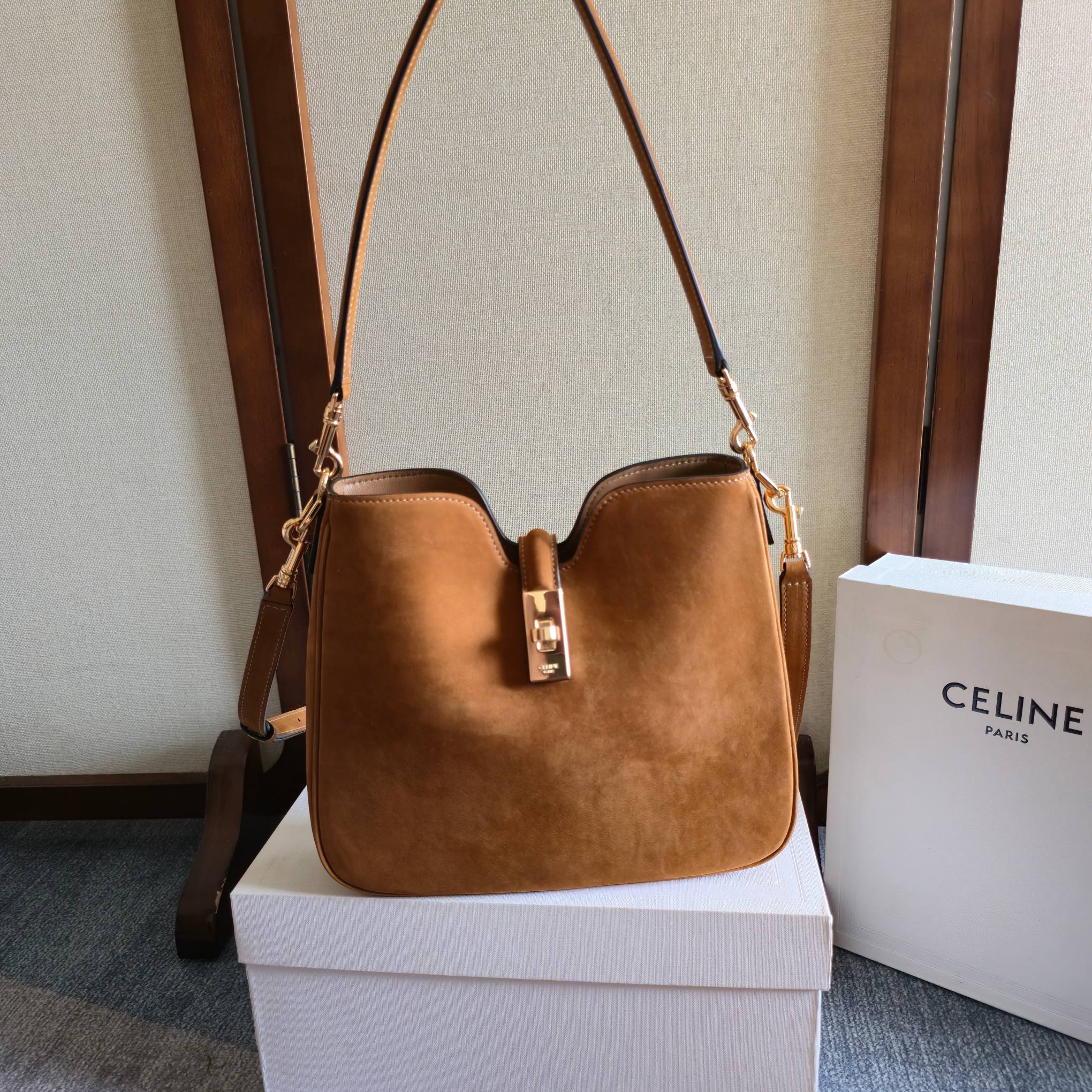 Celine New Camille 16 Soft Brown Bag in Calfskin 276174