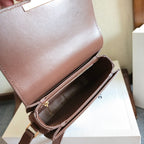 Celine TEEN TRIOMPHE Dark Brown Calfskin Handbag 276185