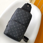 LV AVENUE Shoulder Bag 31 Black Monogram in Damier Graphite Canvas 278122