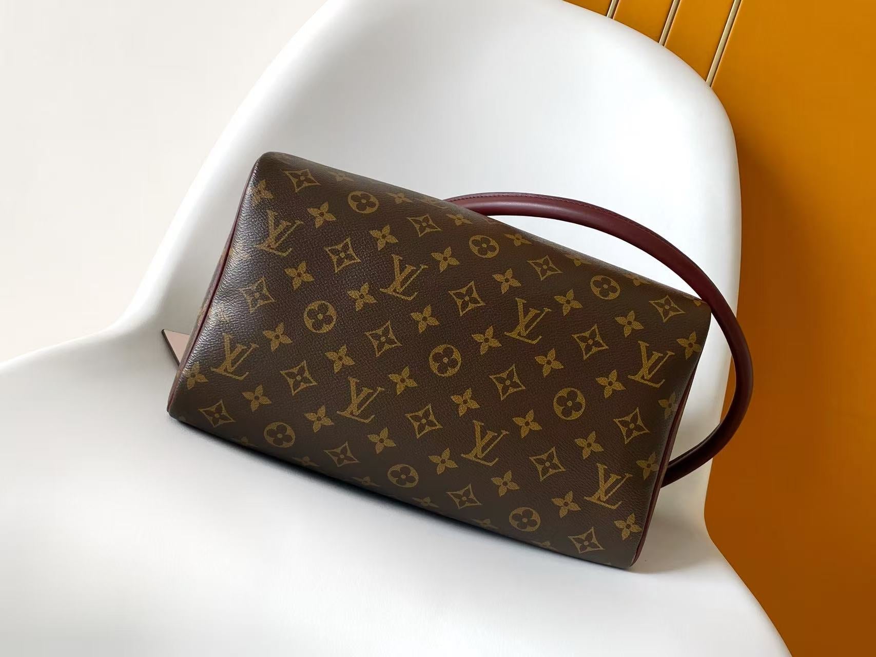 LV Speedy Soft 30 Boho Handbag Brown in Monogram Canvas 278108
