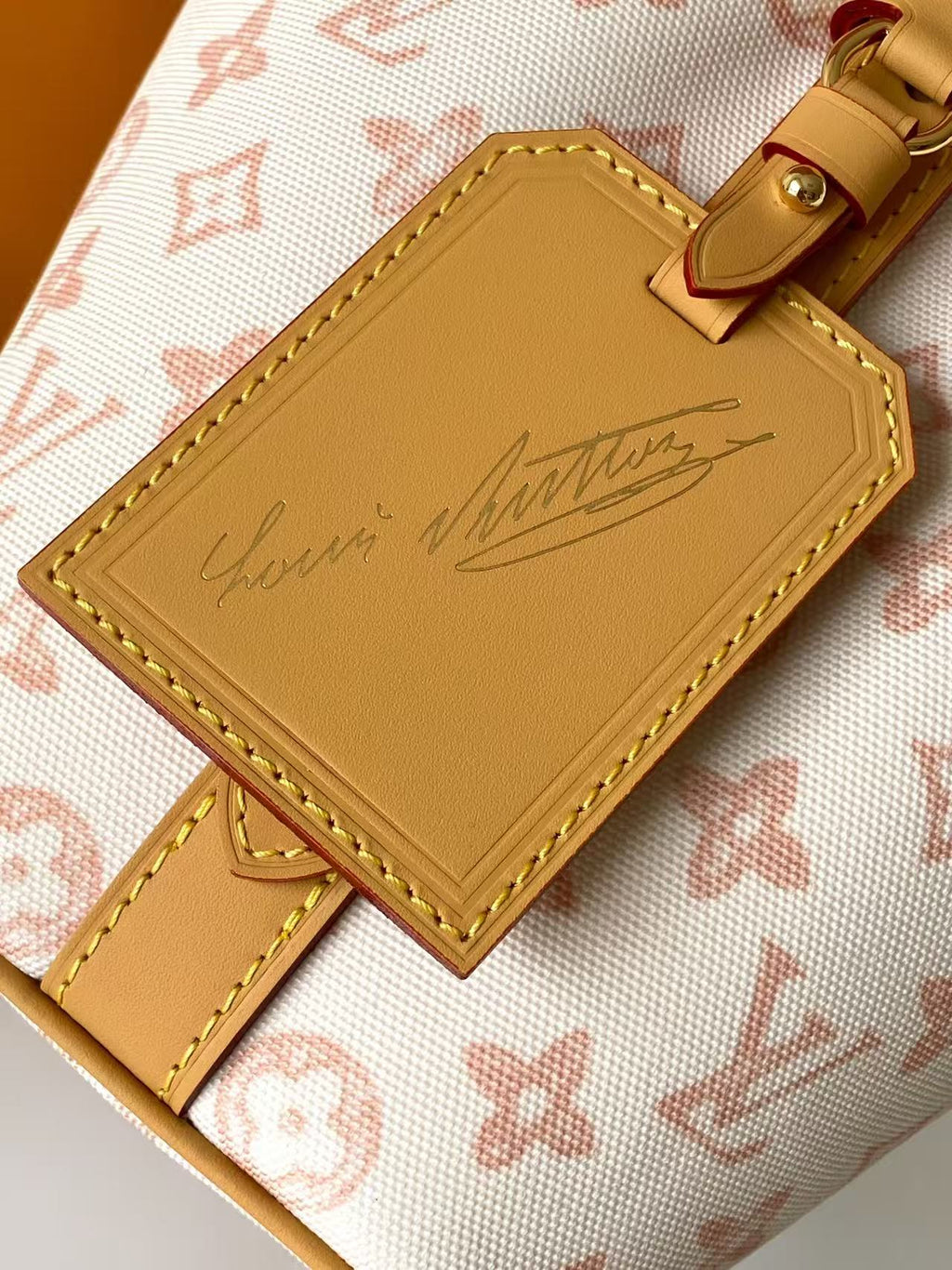 LV M28355 All-In BB Handbag 18 Light Yellow Monogram and Damier Pattern 278104