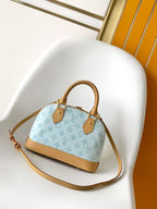 LV M28526 Alma BB Blue Monogram Canvas