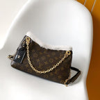 LV CarryAll BB Bag 26 Brown Monogram Canvas with Fur Trim 278094