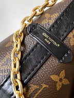 LV CarryAll BB Bag 26 Brown Monogram Canvas with Fur Trim 278094
