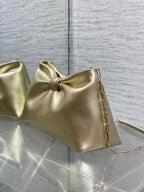 Dior 26 Bow Chain Bag in Gold Lambskin