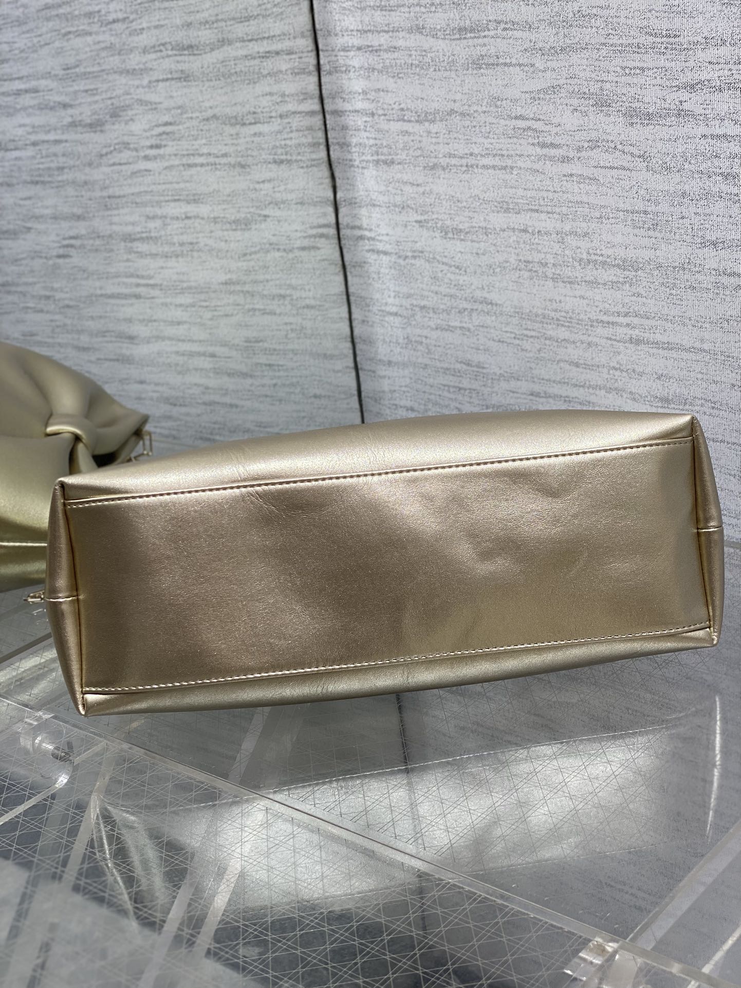 Dior 26 Bow Chain Bag in Gold Lambskin