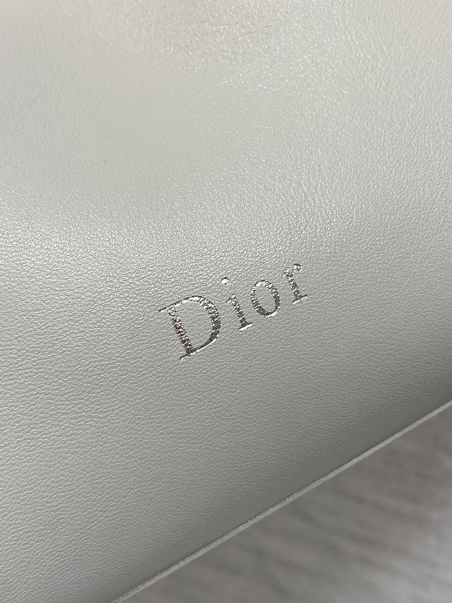 Dior 26 Bow Chain Bag in Light Gray Lambskin