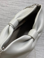 Dior 26 Bow Chain Bag in Light Gray Lambskin