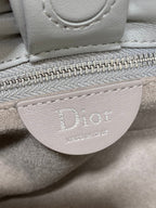Dior 26 Bow Chain Bag in Light Gray Lambskin