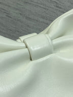 Dior 26 Bow Chain Bag in White Lambskin