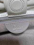 Dior 26 Bow Chain Bag in White Lambskin