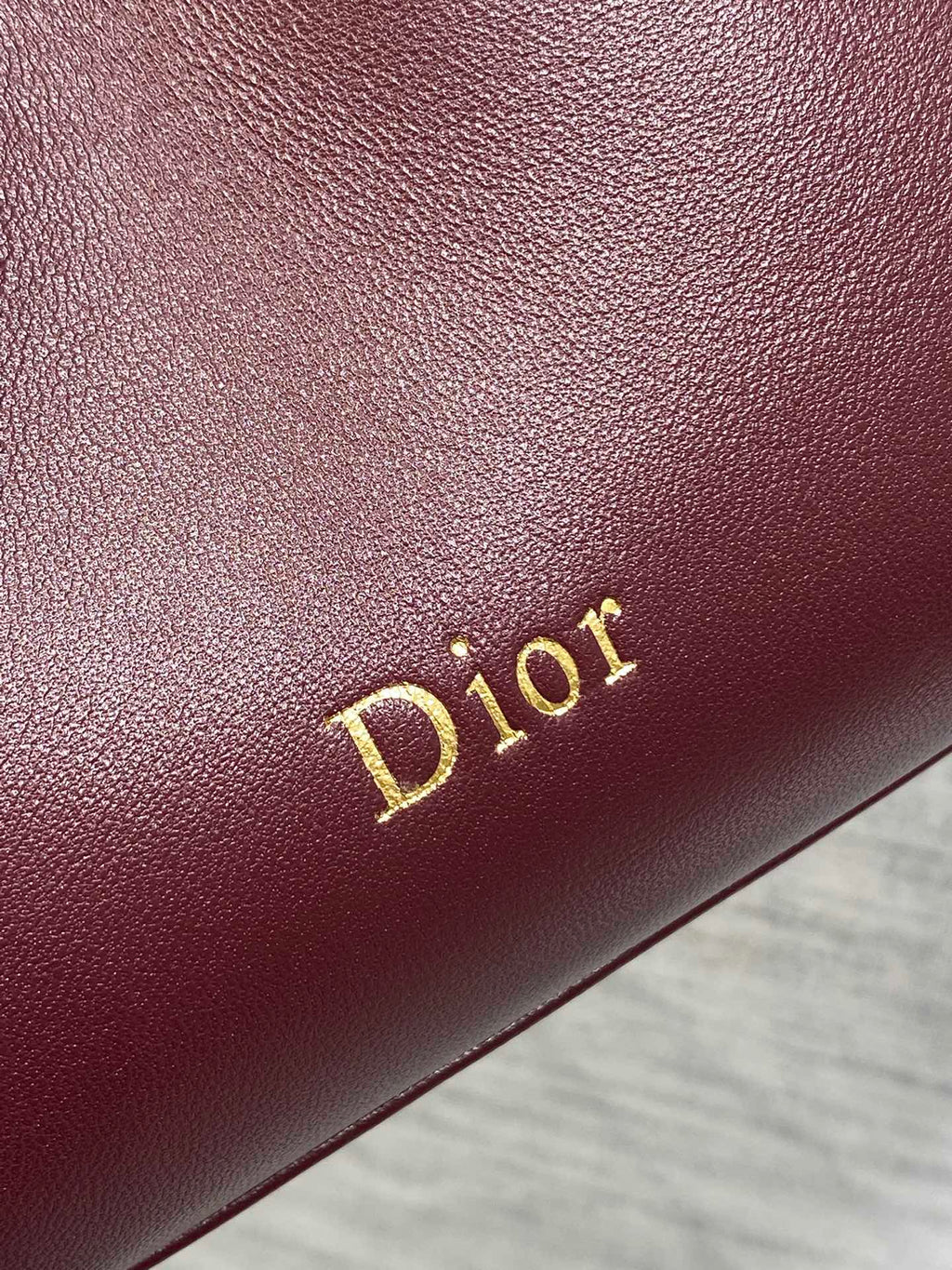 Dior 26 Bow Chain Bag in Burgundy Lambskin
