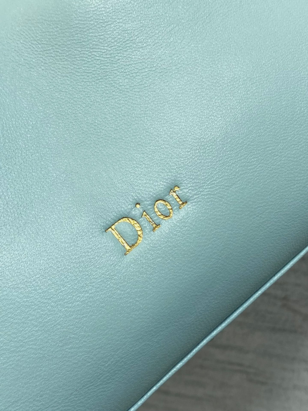 Dior 26 Bow Chain Bag in Blue Lambskin