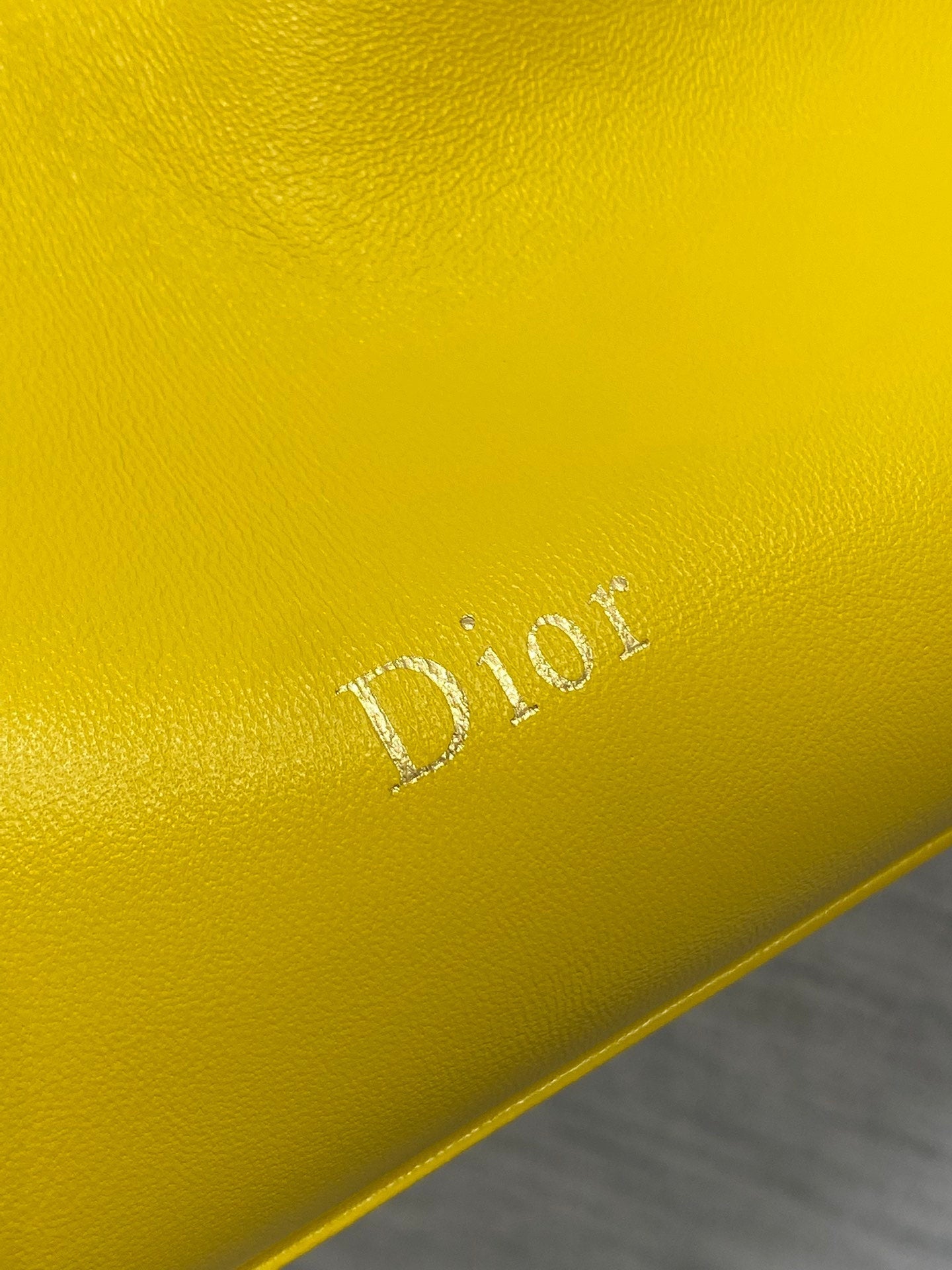 Dior 26 Bow Chain Bag in Yellow Lambskin