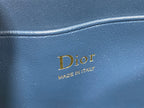 Dior 26 Bow Pearl Chain Clutch Navy Blue Lambskin GHW