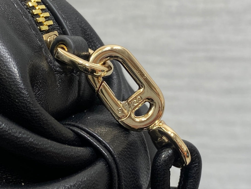 Dior 26 Bow Pouch 20cm in Black Lambskin