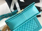 CHL - Medium Classic Flap Bag 25LO Dark Blue For Women A67086