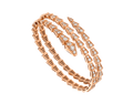 SERPENTI BRACELET PINK GOLD DIAMOND DOUBLE ROW