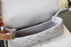 CHL -  Coco With Top Handle Bag Gold Toned Hardware White For Women 9.4in/24LO