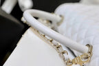 CHL -  Coco With Top Handle Bag Gold Toned Hardware White For Women 11.4in/29LO