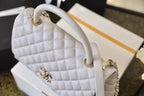CHL -  Coco With Top Handle Bag Gold Toned Hardware White For Women 11.4in/29LO