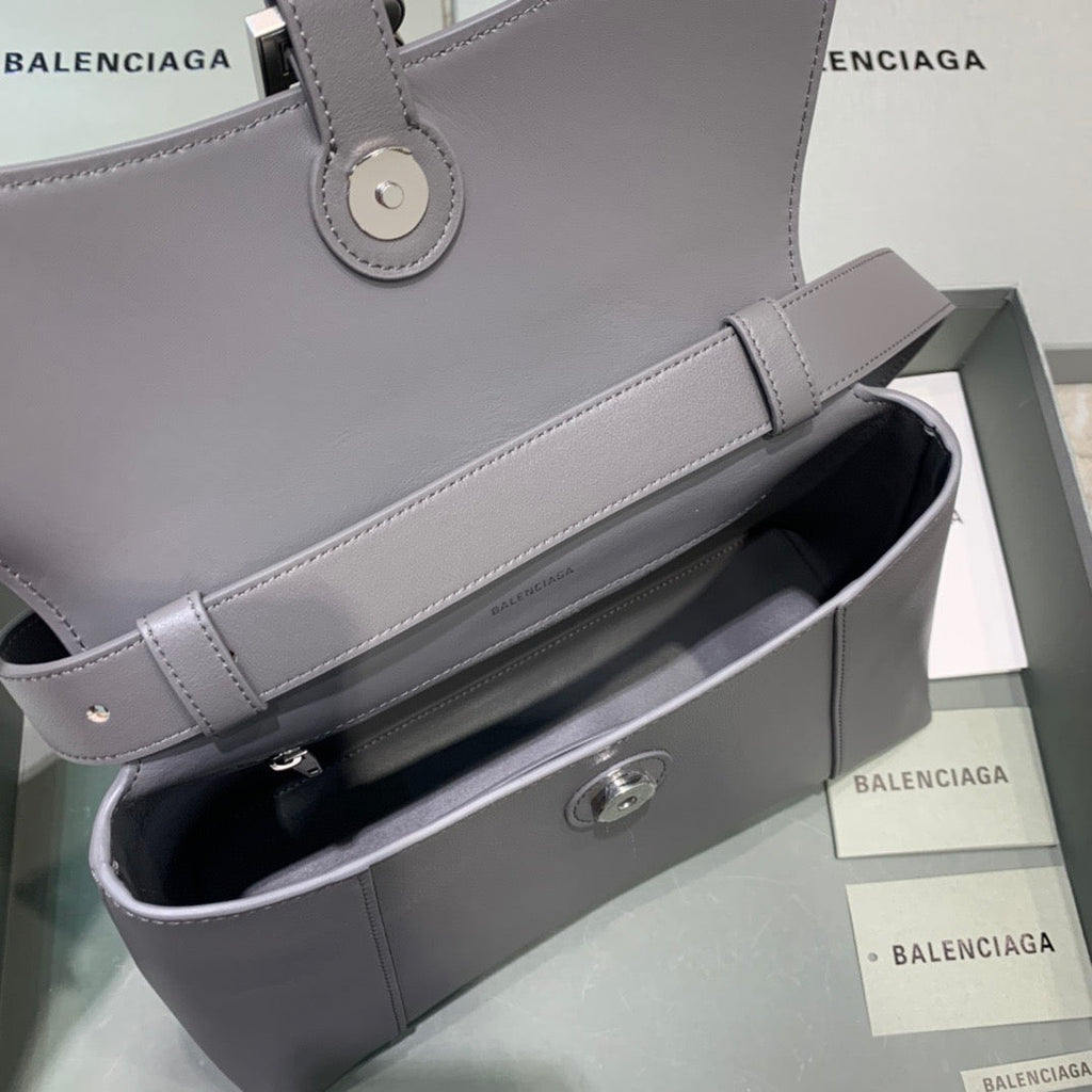 BLN-Ciaga Downtown Small Shoulder Bag In Gray, For Women,  Bags 11.8in/30LO 67135329S1Y1604