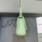 BLN-Ciaga Hourglass Mini Handbag With Chain In Light Green, For Women,  Bags 4.7in/12LO