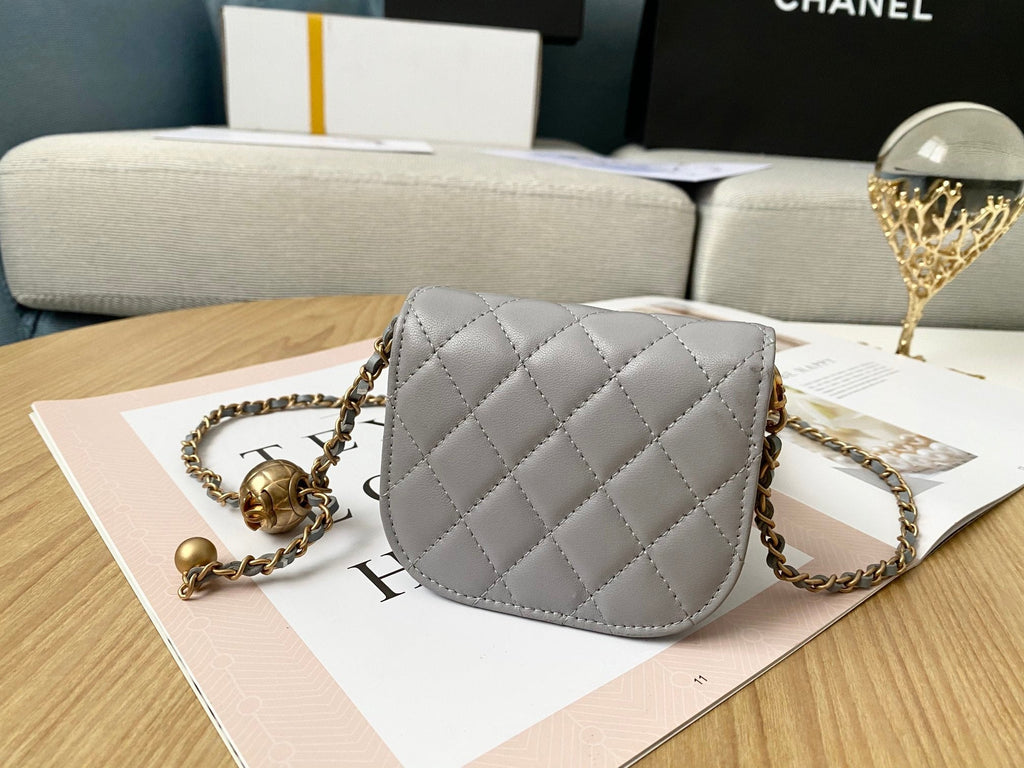 CHL - Mini 1889 Unblocked Metal Ball Grey Bag For Women 9LO/3.5in