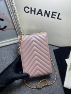 CHL -  Chevron Trendy CHL -  Phone Light Purple Bag For Women 18LO/7in