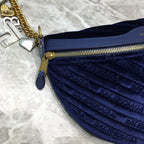 BLN-Ciaga Souvenir XXS Belt Bag In Dark Blue, For Women,  Bags 11.8in/30LO