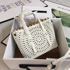 ALAIA MINA 20 BAG IN VIENNE WAVE WHITE CALFSKIN