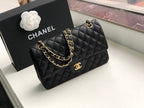 CHL -  Classic Handbag Gold Toned Hardware Black For Women Bags, Shoulder And Crossbody Bags 10.2in/26LO A01112