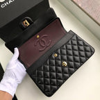 CHL -  Classic Handbag Gold Toned Hardware Black For Women Bags, Shoulder And Crossbody Bags 10.2in/26LO A01112