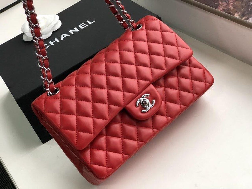 CHL -  Classic HandBag Red For Women 9.9in/25.5LO A01112