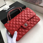 CHL -  Classic HandBag Red For Women 9.9in/25.5LO A01112