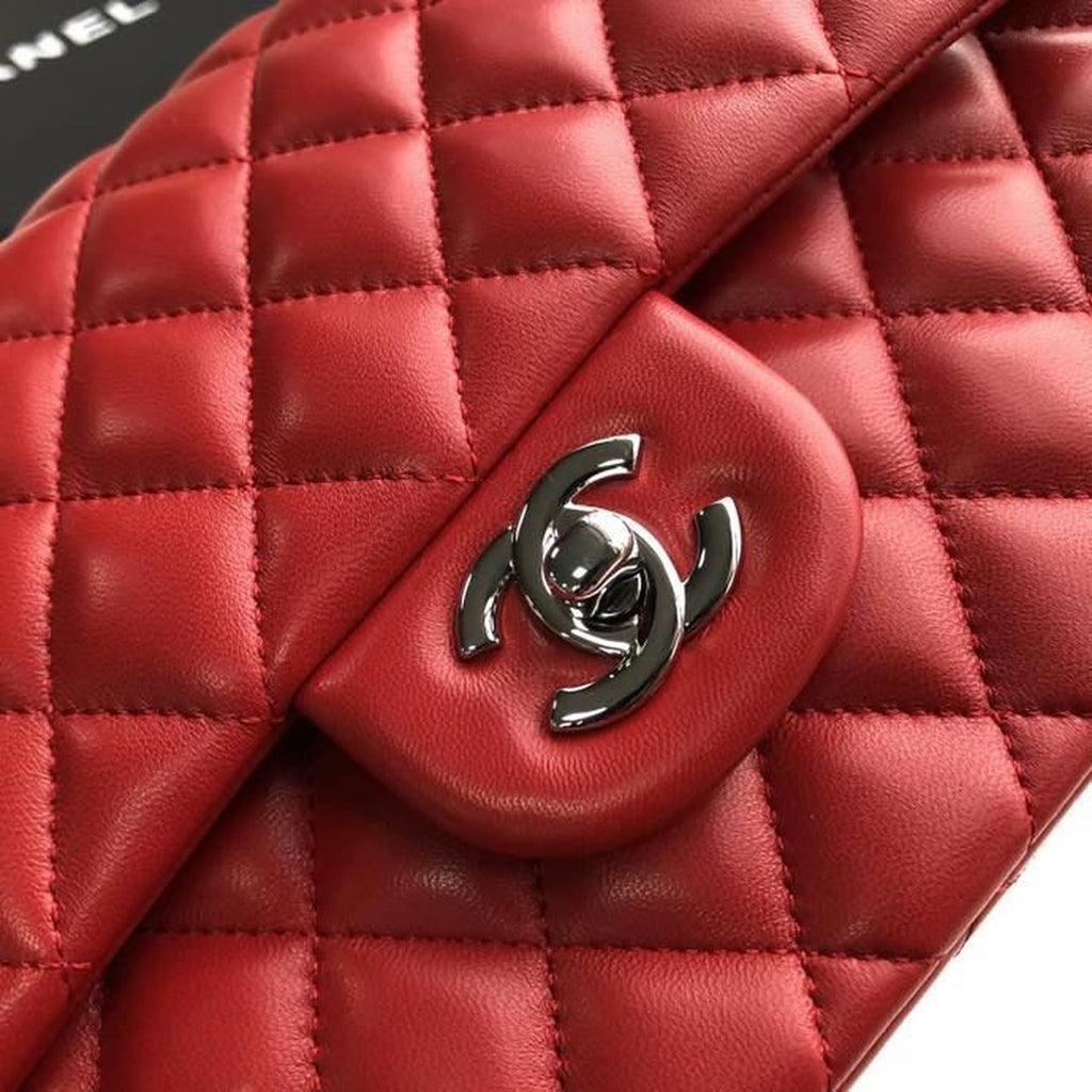 CHL -  Classic HandBag Red For Women 9.9in/25.5LO A01112