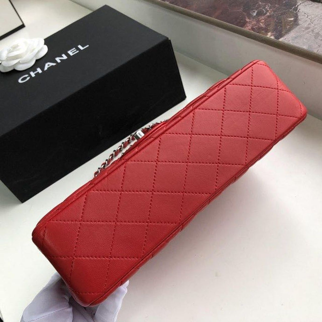 CHL -  Classic HandBag Red For Women 9.9in/25.5LO A01112