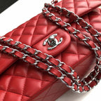 CHL -  Classic HandBag Red For Women 9.9in/25.5LO A01112