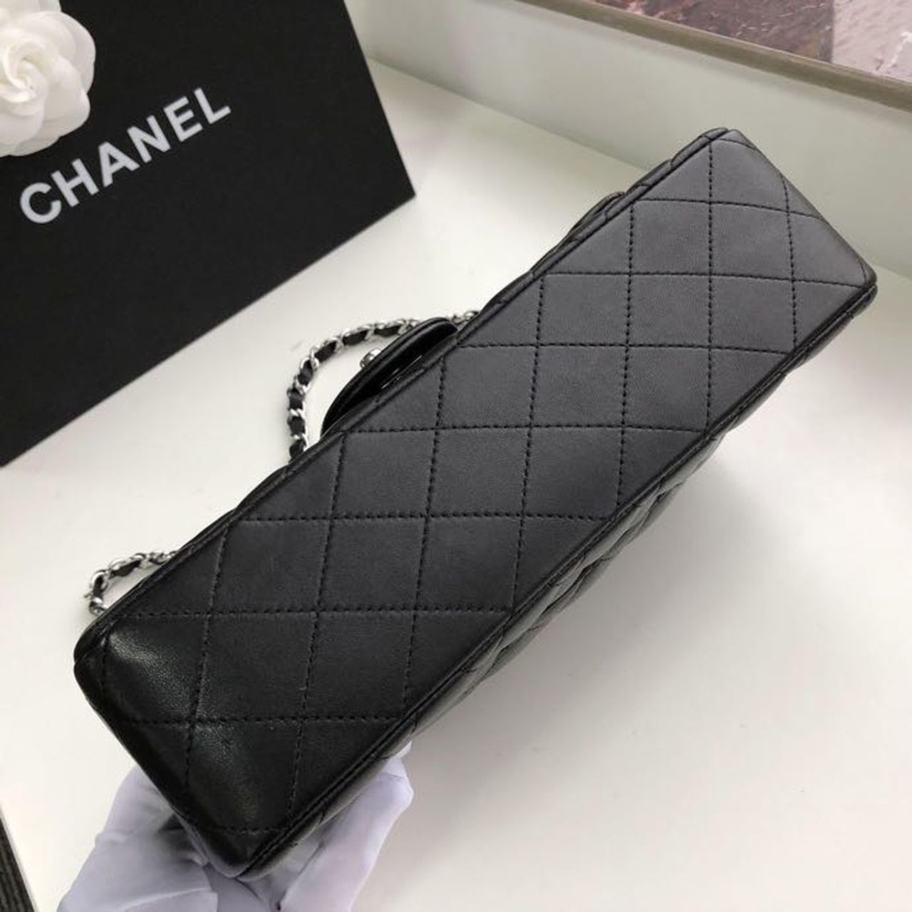 CHL -  Classic HandBag Black For Women 9.9in/25.5LO A01112