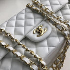 CHL -  Classic Handbag Gold Toned Hardware White For Women Bags, Shoulder And Crossbody Bags 10.2in/26LO A01112