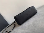 CHL - Small Classic Handbag Rose Gold Toned Hardware Black For Women Bags, Shoulder and Crossbody Bags 7.8in/20LO A01113