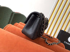 CHL - Small Classic Handbag Rose Gold Toned Hardware Black For Women Bags, Shoulder and Crossbody Bags 7.8in/20LO A01113