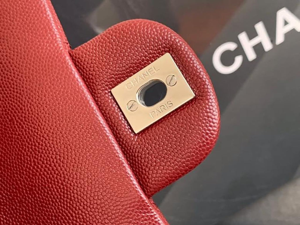 CHL -  Classic HandBag SilLusso Official - Hardware Burgundy For Women 7.8in/20LO