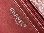 CHL -  Classic HandBag SilLusso Official - Hardware Burgundy For Women 7.8in/20LO