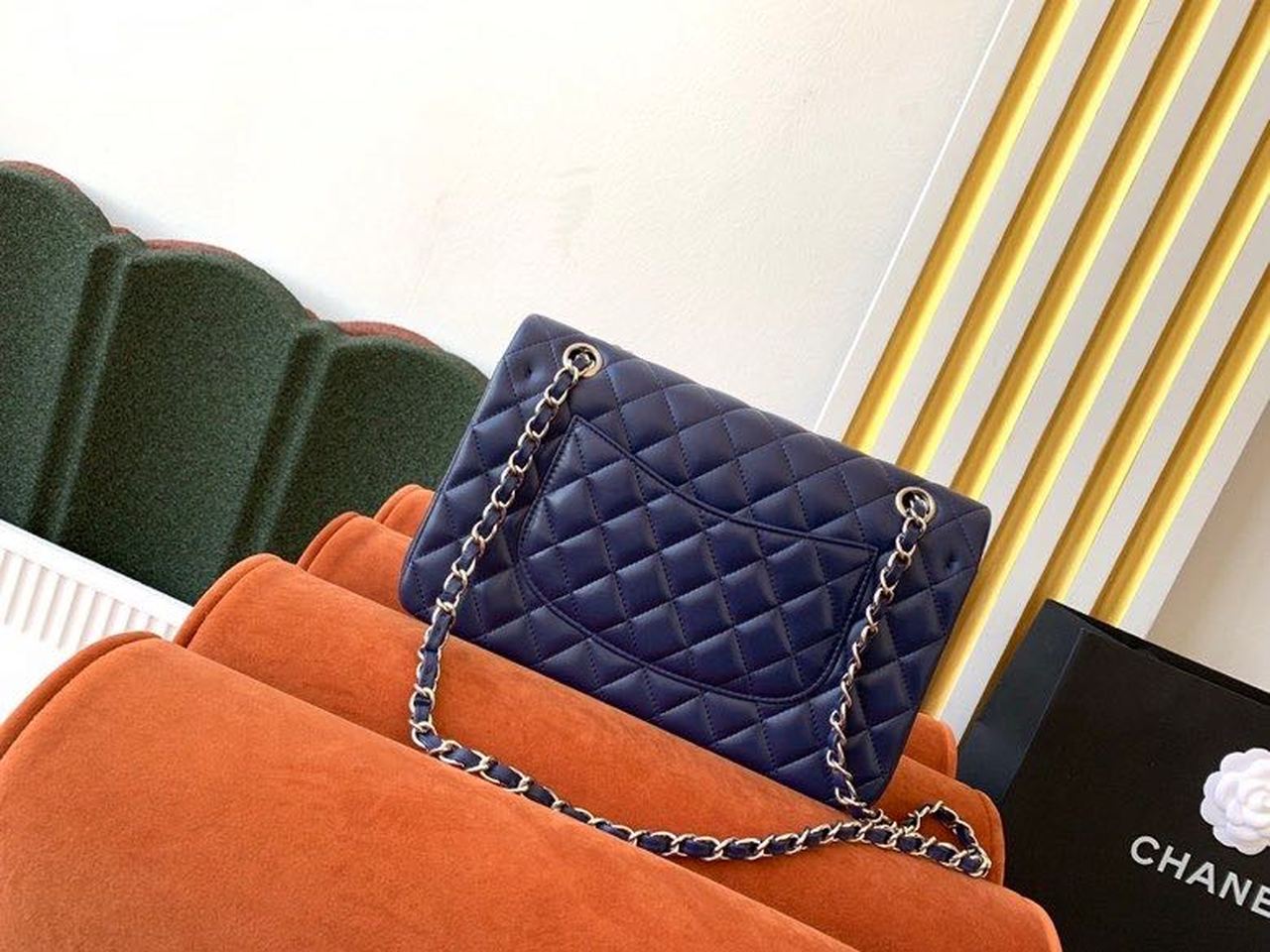 CHL -  Classic Handbag Navy Blue For Women Bags, Shoulder And Crossbody Bags 10.2in/26LO A01112