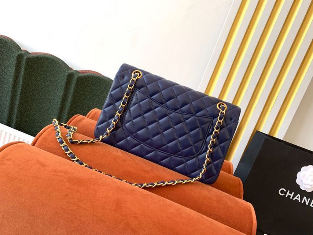 CHL -  Classic HandBag Navy Blue For Women 9.9in/25.5LO A01112