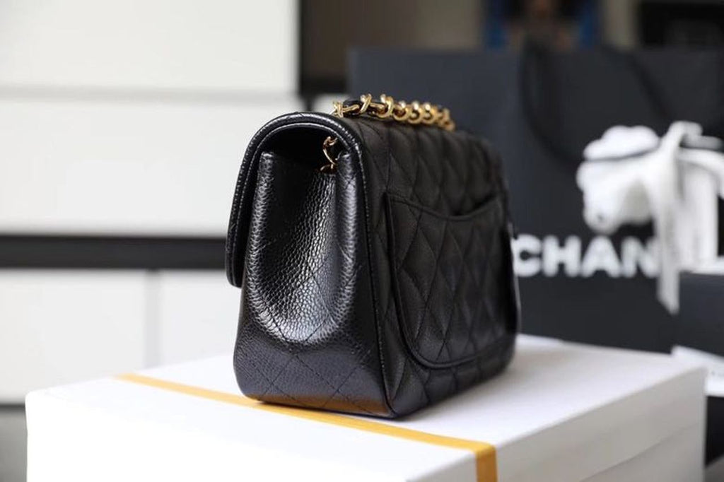 CHL -  Classic Mini Flap Bag Gold Toned Hardware Black For Women 6.7in/17LO