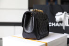 CHL -  Classic Mini Flap Bag Gold Toned Hardware Black For Women 6.7in/17LO